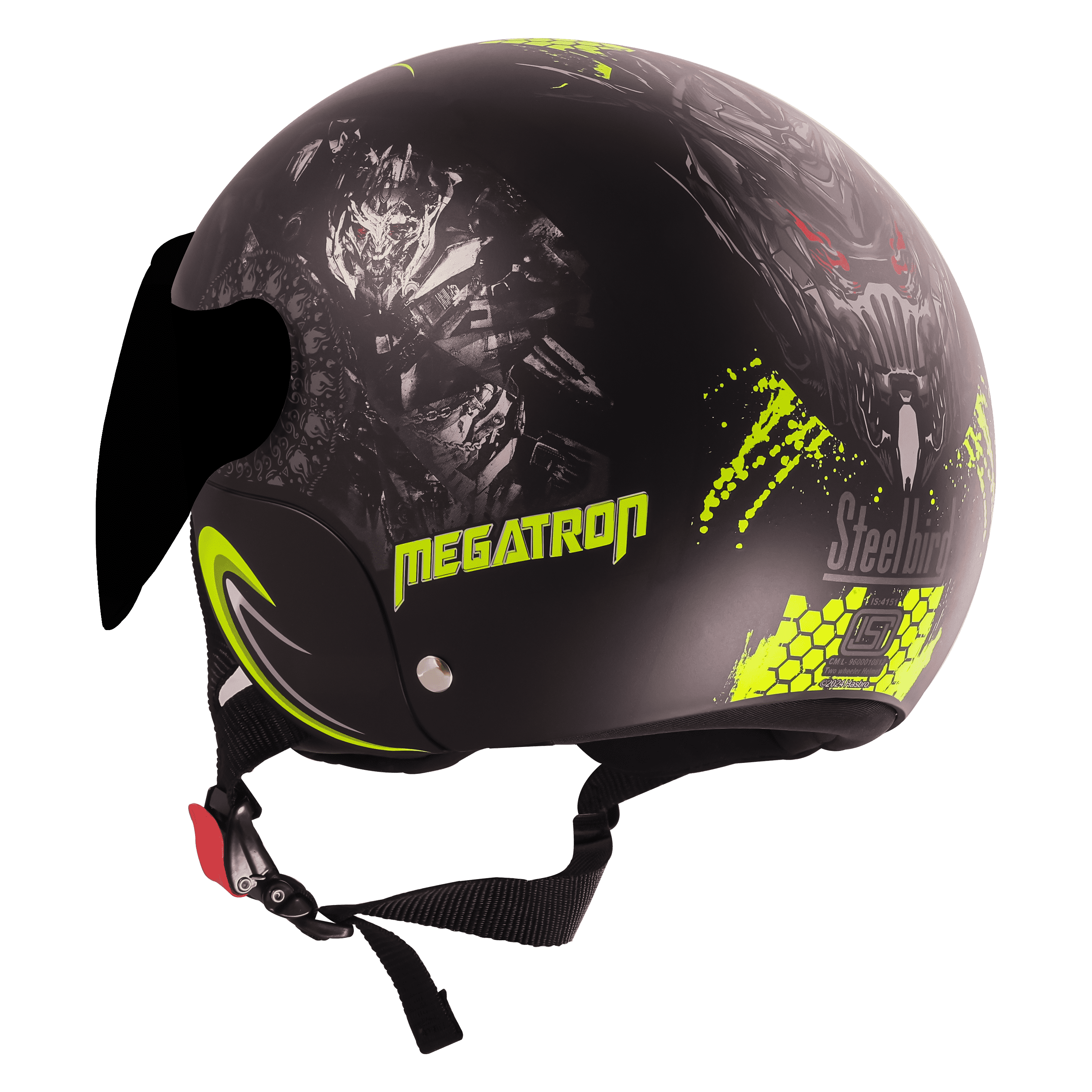 SBH-16 MEGATRON GLOSSY BLACK WITH NEON